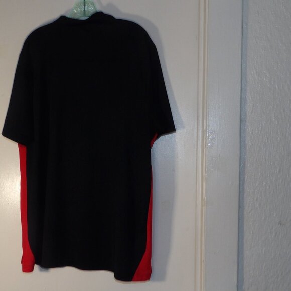 Under Armour Black/Red Polo Shirt Sz XL - Picture 5 of 5